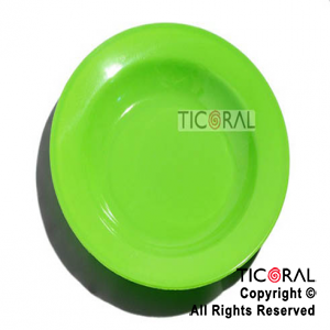 PLATO MELAMINA HS3127-1 VERDE 22.5CM DIAMETRO x 6